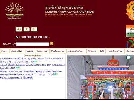 KVS PGT TGT Result 2018 to be declared soon