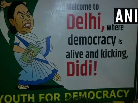 Ahead of Opposition rally, posters slamming Mamata come up in Delhi