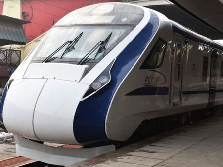 Vande Bharat Express hit by flying ballast; driver’s windscreen damaged