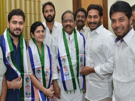 In Andhra, TDP’s Kakinada MP Thota joins YSRCP
