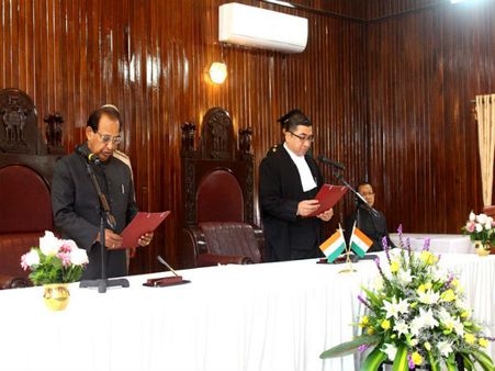 Jagdish Mukhi sworn-in as the 19th Governor of Mizoram