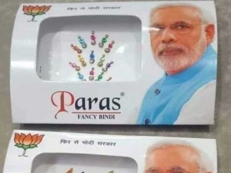 Left MP tweets pic of bindi packets carrying PM Modi’s face and BJP symbol ahead of LS polls