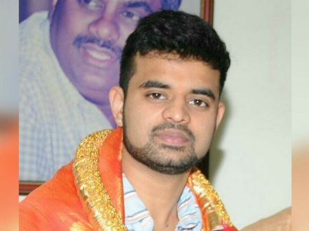 Prajwal Revanna files nomination from Hassan