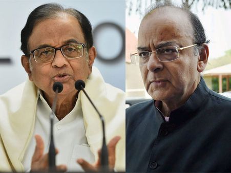Arun Jaitley slams Congress media promises, Chidambaram hits back