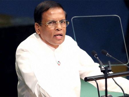 'Leave my country alone', Sri Lankan President Sirisena to ISIS chief Baghdadi