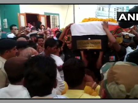 Mortal remains of Naval officer who lost his life onboard aircraft carrier brought home