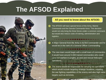 Explained: AFSOD, the elite arm of the Armed Forces