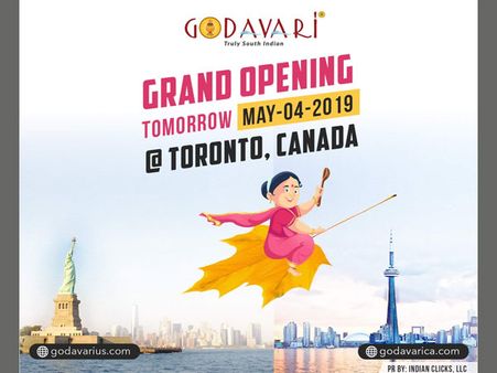 Godavari flows to Canada this Weekend !!