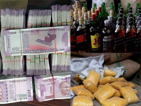 Cash, liquor three times more than 2014 elections