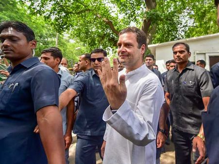 Rahul Gandhi casts vote says, ‘Love will win against PM Modi’s campaign of hate’