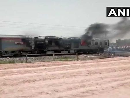 Fire breaks out in engine, generator room of Kamakhya Express in Mirzapur