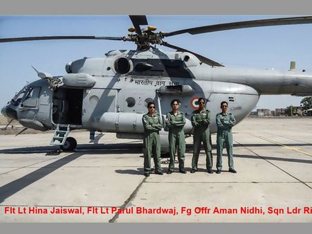 IAF all-women crew flies Mi-17 chopper for first time