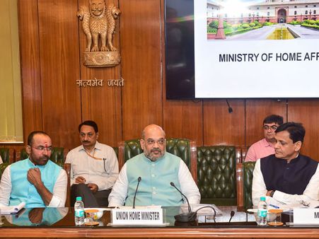 Day one at Home Ministry, Shah discusses internal security, counter-radicalisation