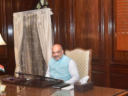 Shah takes stock of security situation, gets first-hand information