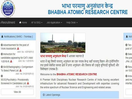 BARC recruitment for Work Assistant posts underway; 74 BARC jobs announced; How to apply online