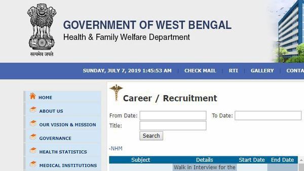 Nurse Jobs: 8 staff nurse vacancies announced by West Bengal Health Department; Steps to apply