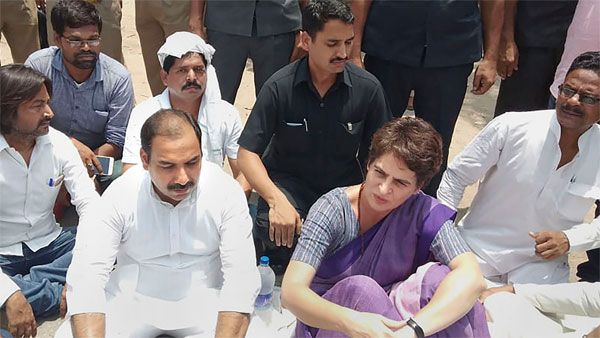 Sonbhadra land dispute: Priyanka Gandhi stopped in Mirzapur, taken into preventive custody