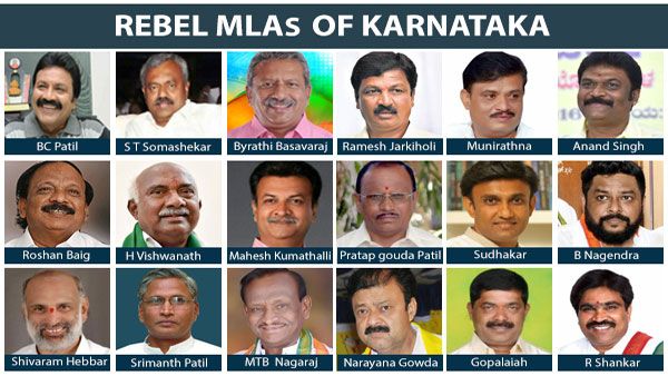 Full list of rebel MLAs disqualified by Speaker Ramesh Kumar