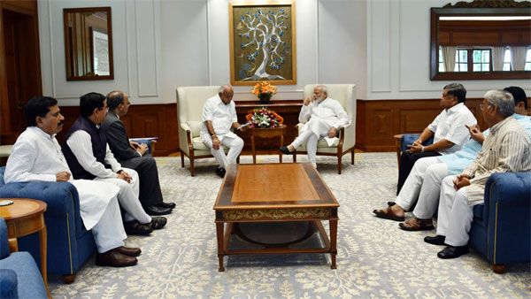 BSY meets PM Modi, urges more funds for flood hit Karnataka