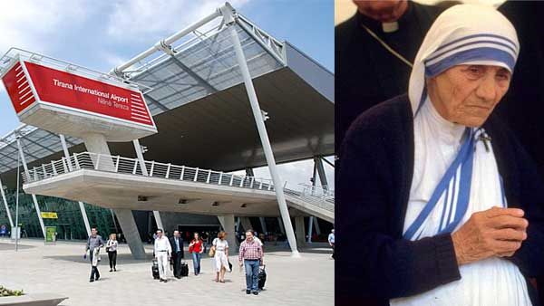 This international airport was named in honour of Mother Teresa