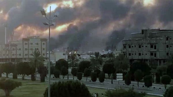 Drones hit Saudi Aramco facilities, trigger fire