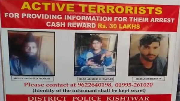 Cleaning the Valley: Cops announce Rs 30 lakh reward for top three terrorists