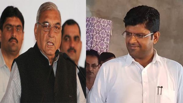 Haryana: Will Dushyant support Hooda, the man who jailed his grandfather