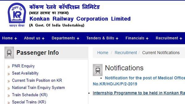 Railway Jobs: Konkan Railway Apprentices vacancies apply online link; 135 jobs for fresher engineer
