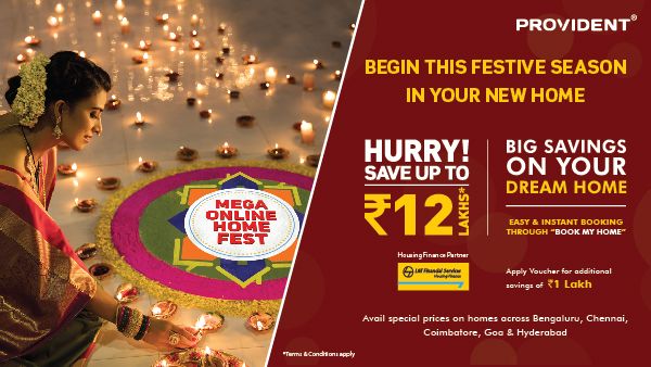 Provident Housing Mega Online Home Fest extended till Oct 27, save upto Rs 12 L