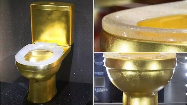 Gold toilet with 40,000 diamonds studded creates social media storm