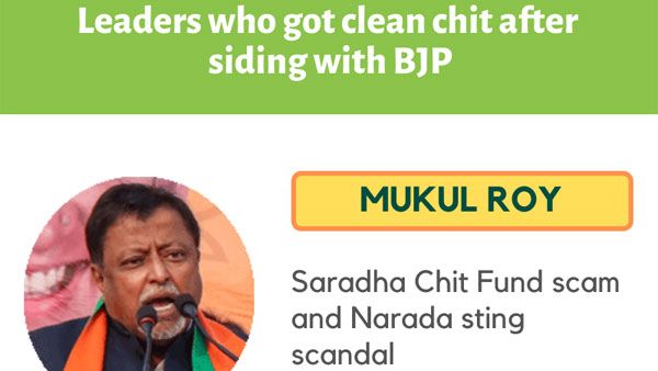 Are the clean chits to politicians linked to an alliance with the BJP