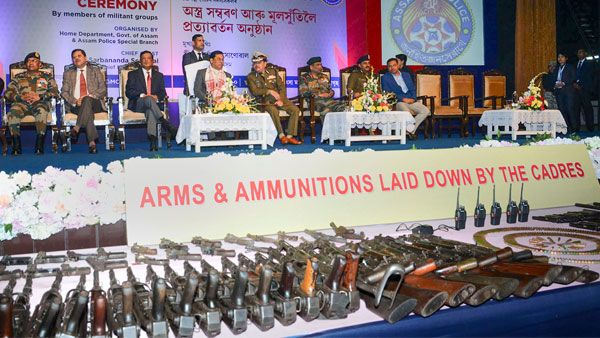 644 militants of eight banned outfits surrender in Assam along with 177 arms, says police chief