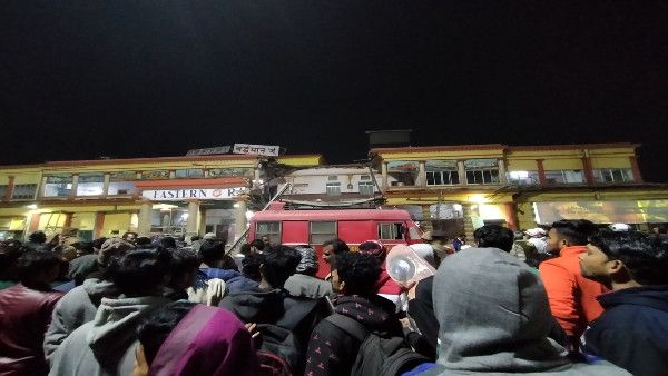 Portion of Burdwan railway station building collapses