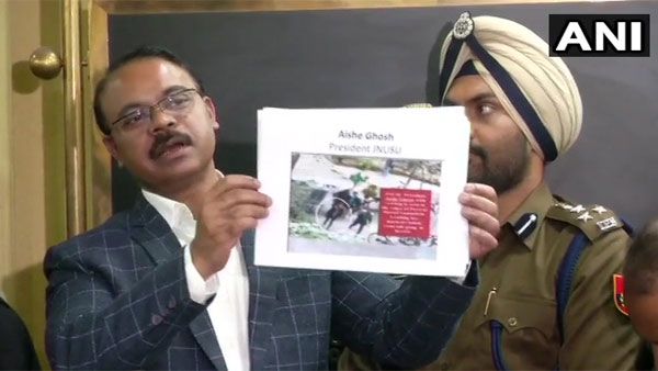 JNU violence: Police accuse JNUSU President Aishe Ghosh of violence, release photos