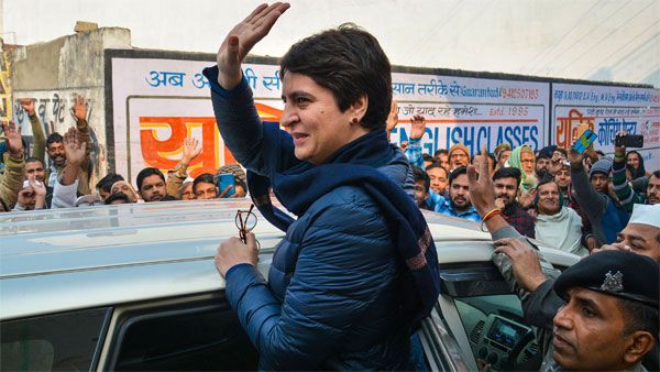 Priyanka Gandhi meets Banaras Hindu University students in Varanasi