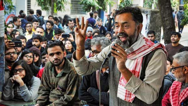 Modi can only see 'white cap', 'hijab' and not tricolour: Yogendra Yadav lashes out over CAA