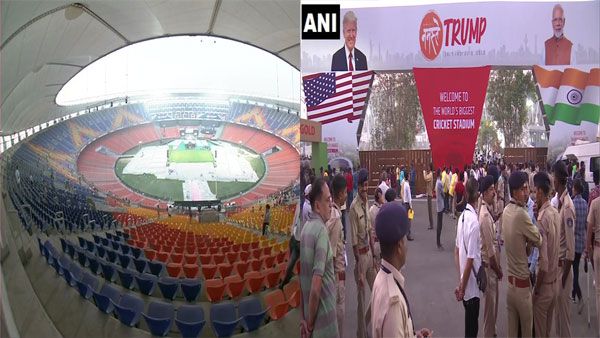 Ahead of Trump’s visit, entry gate at Motera stadium collapses