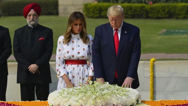 Donald Trump, Melania pay homage to Mahatma Gandhi at Rajghat