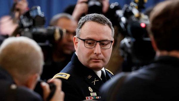 US Army officer who testified at Trump impeachment loses W House job