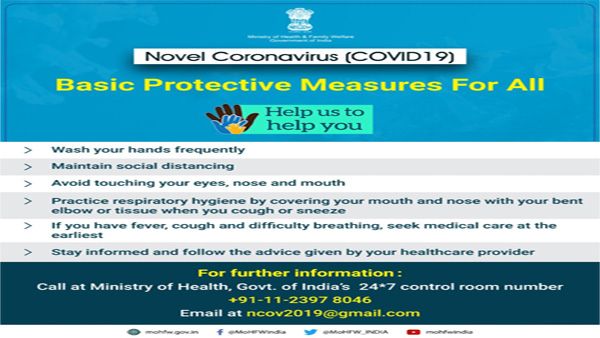 Coronavirus: Govt releases 24×7 helpline number, email id to report any suspected cases