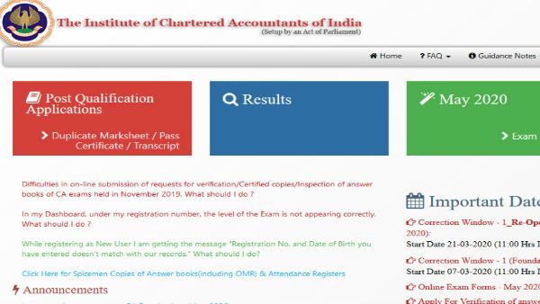 ICAI CA exam 2020 postponed: New dates announced