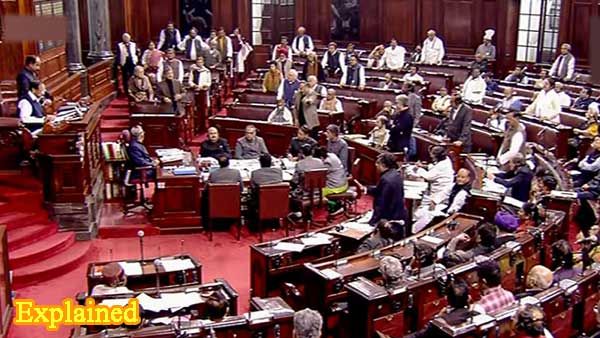 Ruckus in Rajya Sabha after government pushes for passage of farm bills