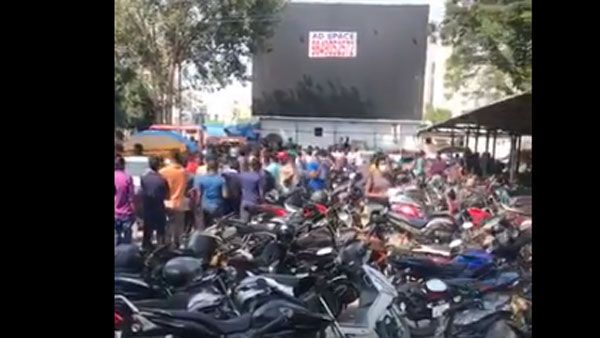 With nowhere to go Hyderabad students queue up at police stations for passes