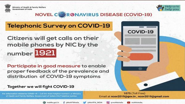 COVID-19 telephonic survey: Why you should answer the call from the number 1921