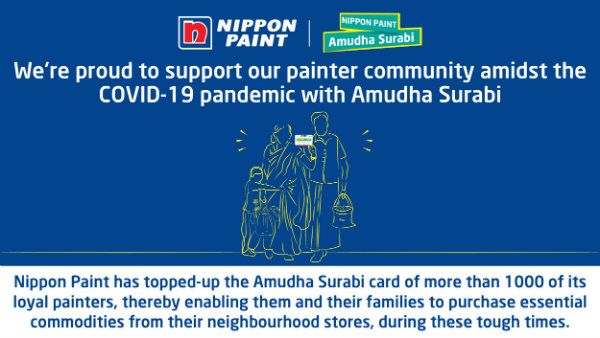 Amidst COVID-19 pandemic Nippon Paint extends support to painter community in Tamil Nadu