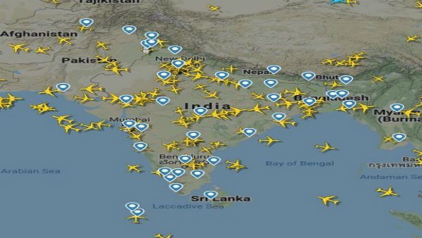 With the flights back, here is how the Indian skies look today