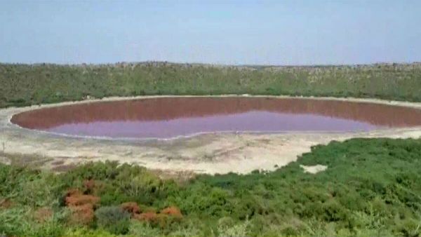 Lonar Lake in Maharashtra mysteriously turns red; Forest officials puzzled