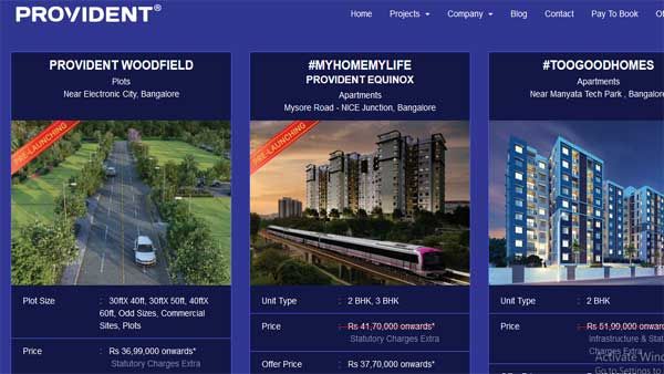 Provident Housing Limited presents an opportunity to book a home at a click of a button