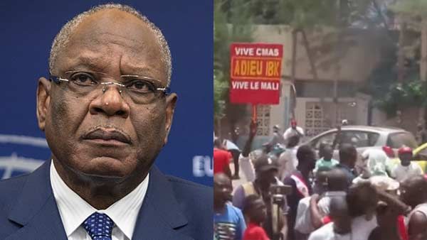 Mali's president Ibrahim Boubacar Keita announces resignation on state TV after military mutiny
