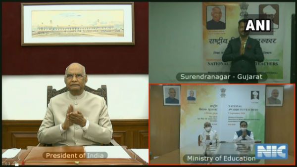 National Teachers' Awards 2020: Ram Nath Kovind confers 47 teachers in virtual ceremony